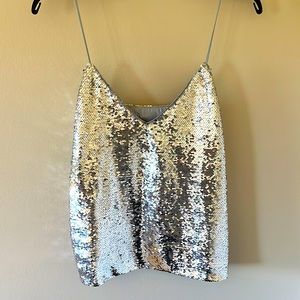 Strap Sequin Cami Top